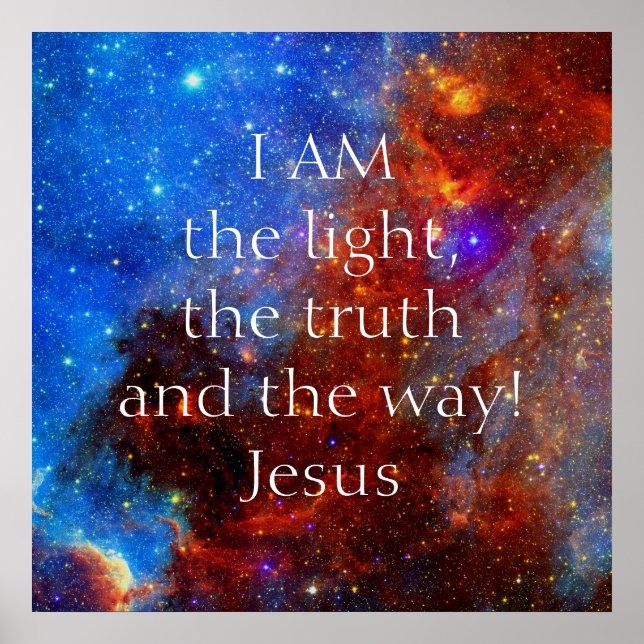 Poster Jésus Christ Je suis (Devant)