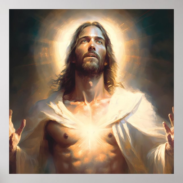 Poster Jésus Christ - Lumière et vie (Devant)