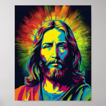 Jésus Christ Pop Art - Art Généré par l'IA