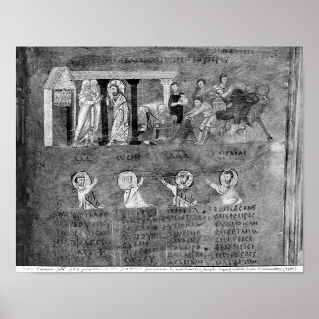 Poster Jésus conduisant les marchands du Temple (Devant)