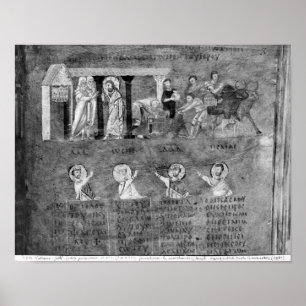 Poster Jésus conduisant les négociants par le temple