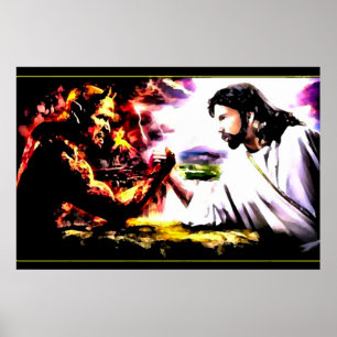 Poster Jésus contre Satan - Armegeddon