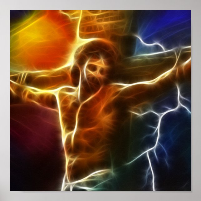 Poster Jésus Crucifixion 2 (Devant)