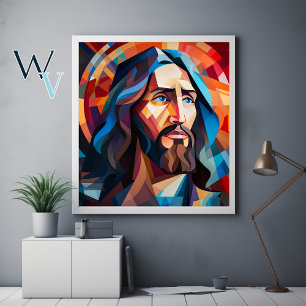 Poster Jésus Cubisme Art