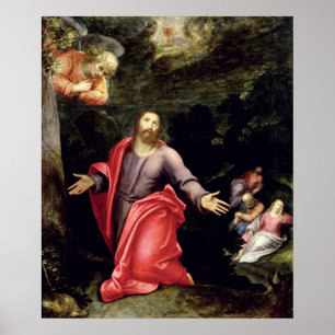 Poster Jésus dans le jardin des olives, c.1590-95