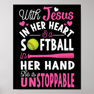 Poster Jésus dans son cœur, main douce, cadeau drôle de p