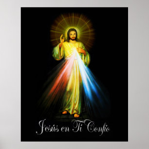 Poster Jésus Divina Misericordia - Miséricorde divine Jés