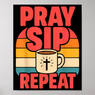 Poster Jésus drôle Café Foi chrétienne