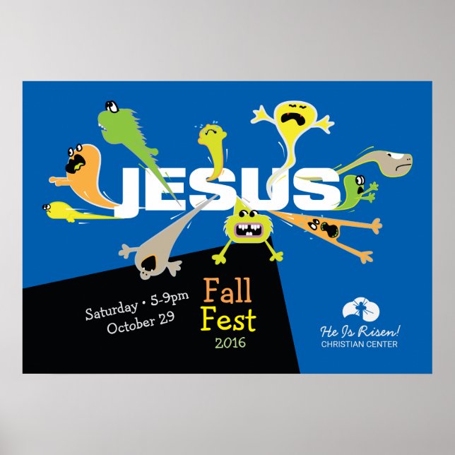 Poster Jésus effrayant (Devant)