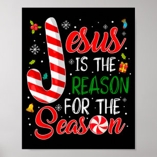 Poster Jésus Est La Raison De La Saison De Noël Pyjama