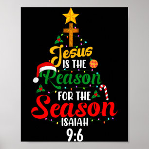 Poster Jésus Est La Raison De L'Arbre De La Saison Ésaïe