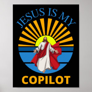 POSTER JÉSUS EST MON COPILOTE