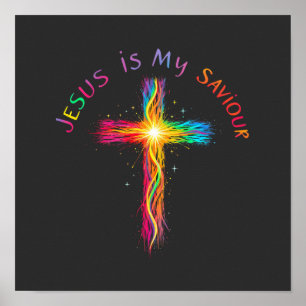 Poster Jésus est mon Sauveur Un rappel fidèle de l'amour