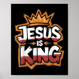 Poster Jésus est roi