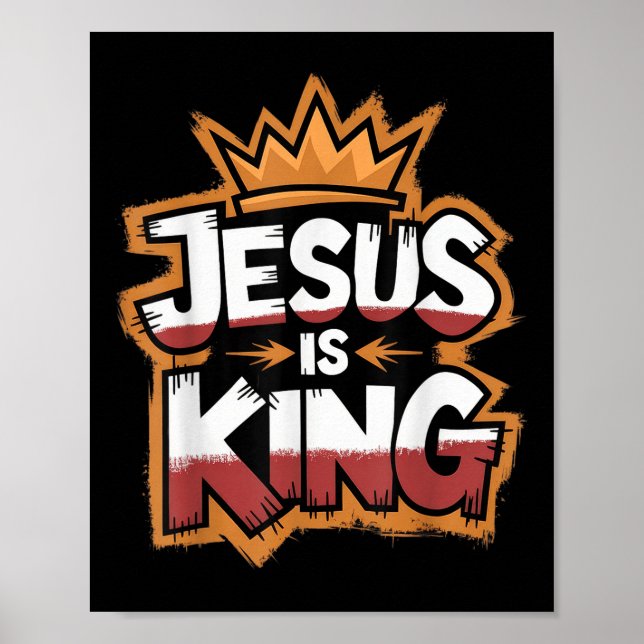 Poster Jésus est roi (Devant)