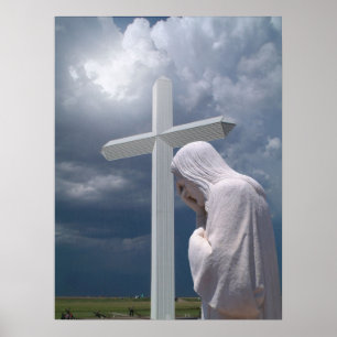 Poster Jésus et croix