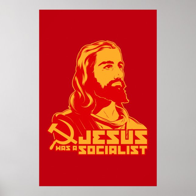 Poster Jésus était socialiste (Devant)