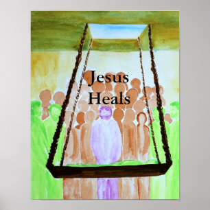 Poster Jésus guérit