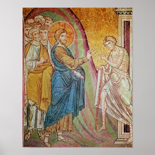 Poster Jésus guérit un lépreux (Devant)