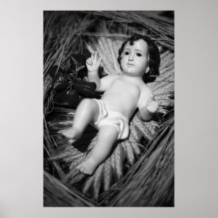 Poster Jesus in the crib