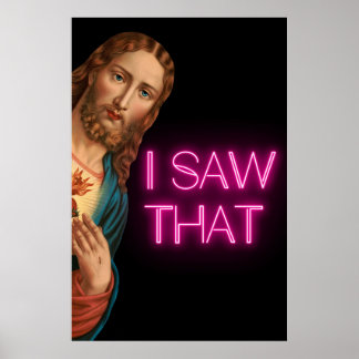 Poster Jésus J'Ai Vu Ce Mème