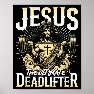 Poster Jésus Le Levreur De Morts Ultime Pompe De Gym Chré