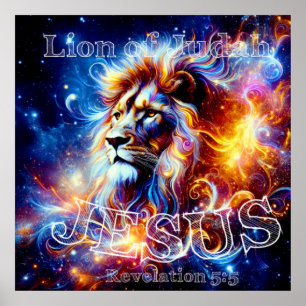 Poster Jésus Lion de Juda