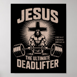 Poster Jésus l'Ultime Enfant Musclé de Force Mortelle Drô