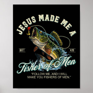 Poster Jésus m'a fait un pêcheur d'hommes Pêcheur de pois