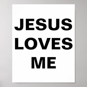 Poster "Jésus m'aime"