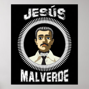 Poster Jésus Malverde Héros mexicain Cadeau Jesus Malverd