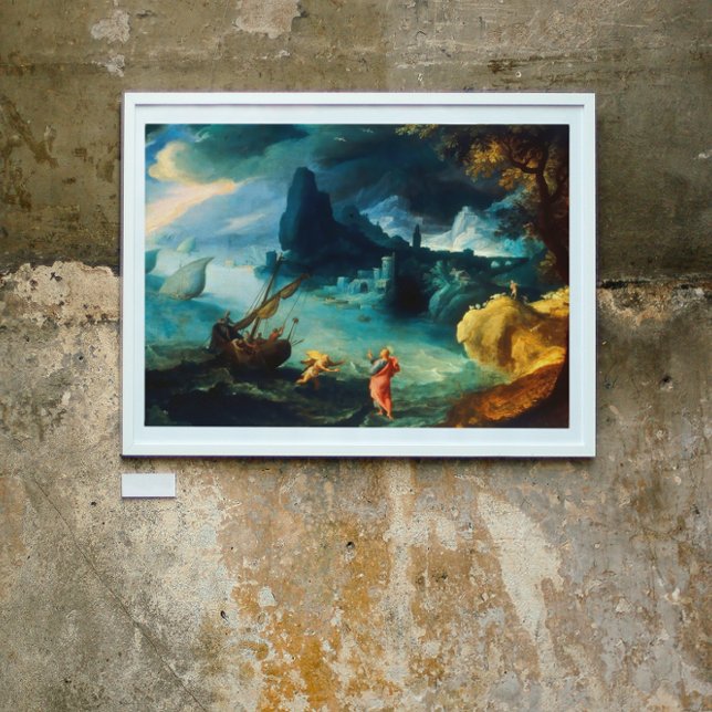 Poster Jésus marchant sur la mer de Galilée Paul Bril 159 (Créateur téléchargé)
