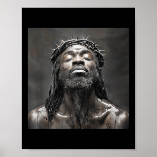 Poster Jésus Noir, Christianisme, Église, Christ, Jésus _