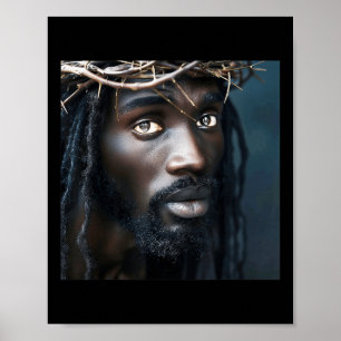 Poster Jésus Noir, Christianisme, Église, Christ, Jésus _
