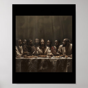 Poster Jésus Noir, Dernier sacrement, Jésus _8