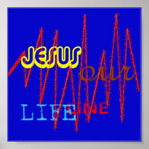 Poster JÉSUS notre LIGNE de VIE
