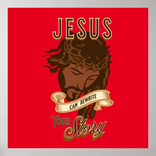 Poster Jésus Peut Réécrire Votre Histoire (Devant)