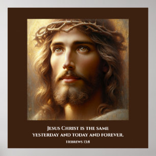 Poster Jésus portant la couronne d'épines