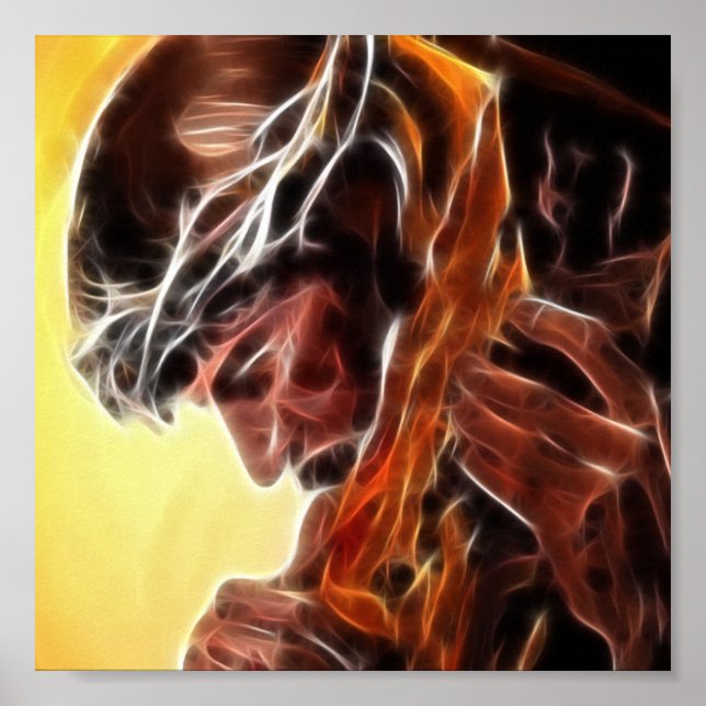 Poster Jésus Portant La Croix (Devant)