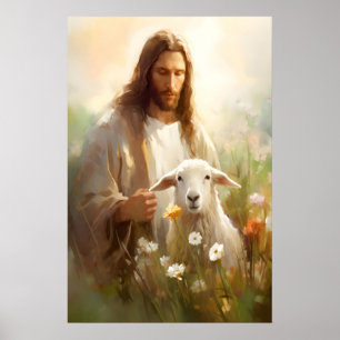 Poster Jésus quitte les 99 Parabole de la brebis perdue