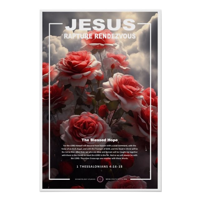 Poster Jésus - Rapporter les Roses (Devant)
