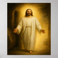 Jésus ressuscité de l'affiche d'art Tomb™ LDS