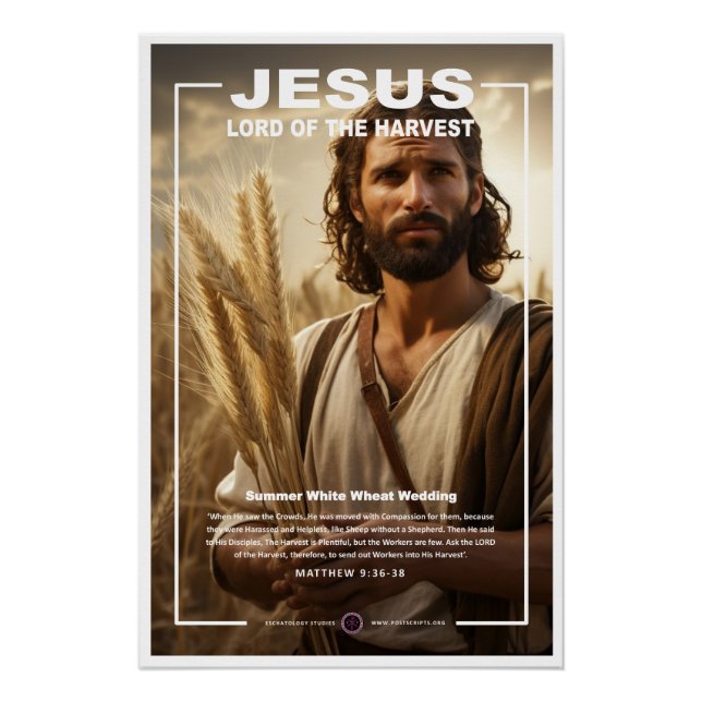 Poster Jésus - Seigneur de la récolte 2 (Devant)