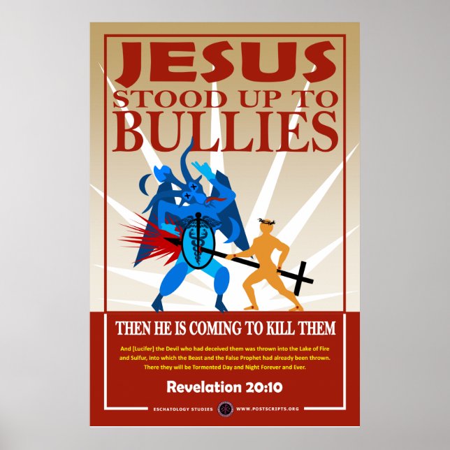 Poster Jésus s'est tenu aux brutes (Devant)