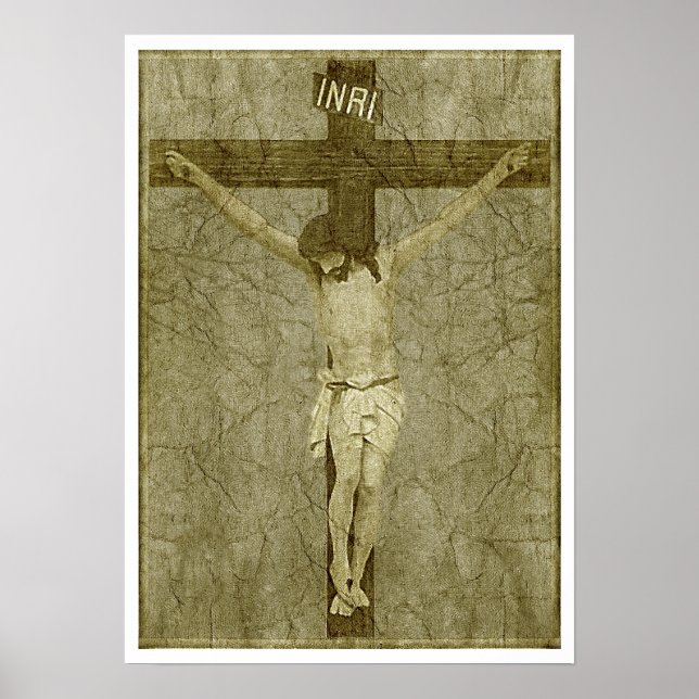 Poster Jésus sur la croix (Devant)