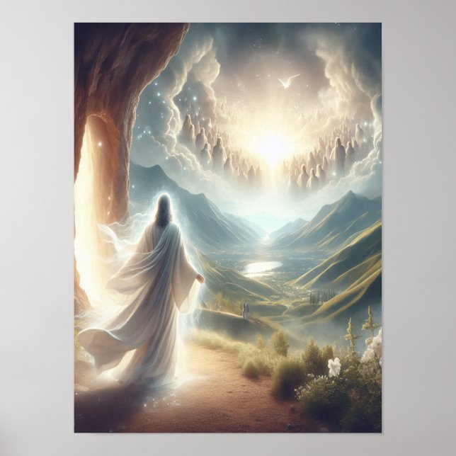 Poster Jésus victorieux à la Porte du Ciel (Devant)