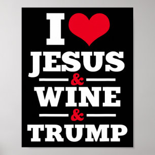 Poster Jésus Vin Trump Religieux chrétienne Foi Maman Gif