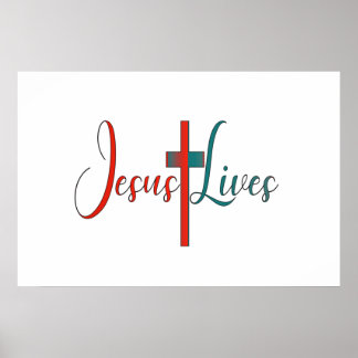 Poster Jésus vit