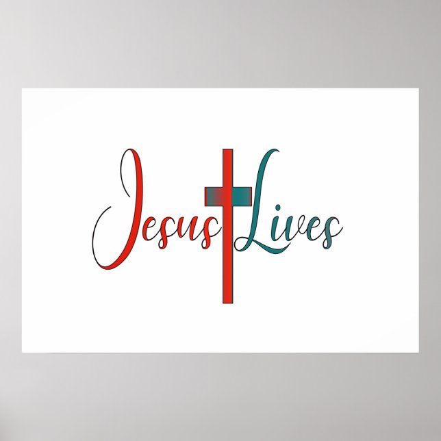 Poster Jésus vit (Devant)