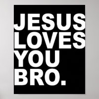 Jésus vous aime Bro - Christian Faith Pullover Hoo